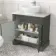 Lucia Graphite Grey Vanity with Marble Top & Oval Counter Top Basin 840mm