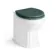 Monaco Midnight Green Combination Vanity Traditional Basin and Hudson Toilet with Wooden Seat 1200mm