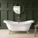 Tonbridge 1600mm Roll Top Bath - Brushed Brass Ball Feet
