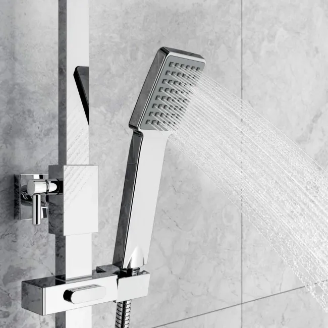 Galway Premium Square Thermostatic Shower with Large 300mm Head
