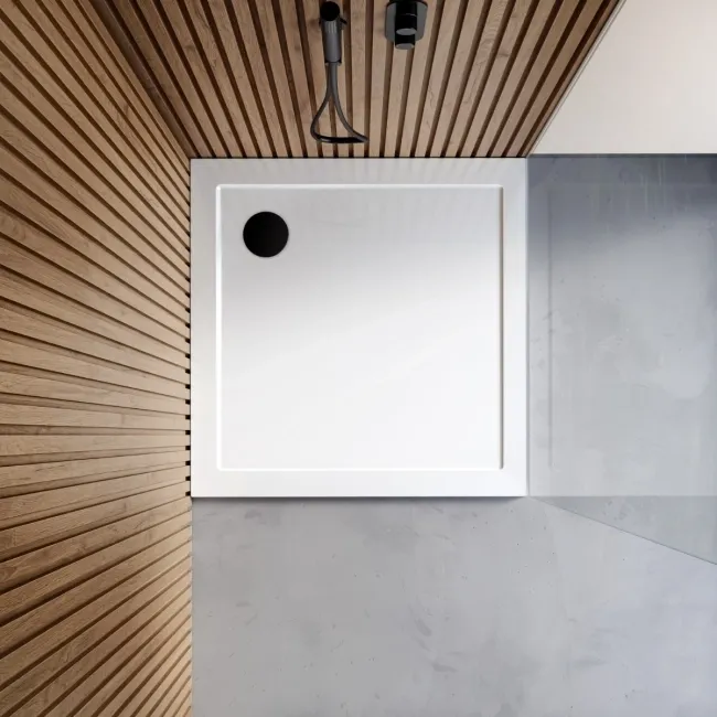 Cairo Square SMC Composite Shower Tray 900x900mm