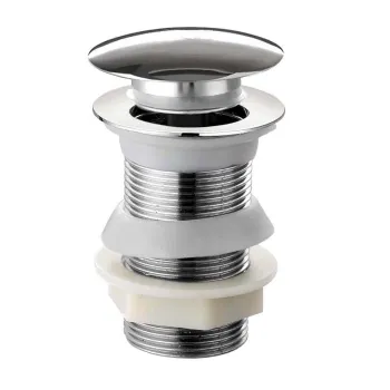 Chrome Dome Top Pop Up Basin Waste - Unslotted