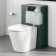Arizona Pneumatic Concealed Cistern With Chrome Round Push Button