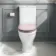 Kansas Traditional Rimless Close Coupled Toilet With Cashmere Pink Wooden Seat