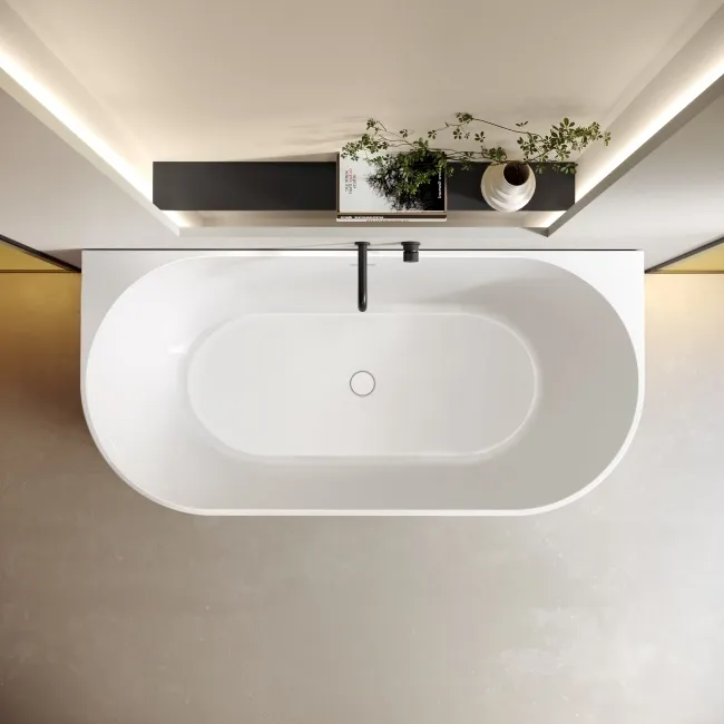 Finchley 1700mm Fluted Back To Wall Bath