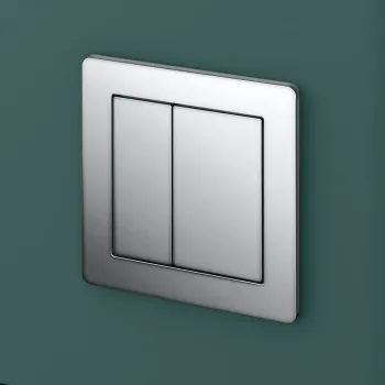 Detroit Chrome Square Push Button for Cable Operated Concealed Cistern