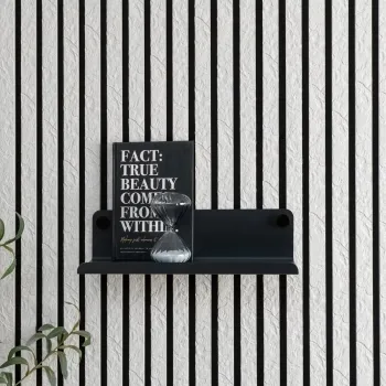 Trepanel Customise® Black Shelf 359mm inc Black Screws