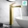Dart Brushed Brass High Rise Basin Mixer Tap