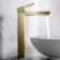 Dart Brushed Brass High Rise Basin Mixer Tap