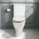 Kansas Traditional Rimless Close Coupled Toilet With Chalk White Wooden Seat