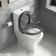 Kansas Traditional Rimless Close Coupled Toilet With Graphite Grey Wooden Seat