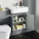 Monaco Dove Grey Combination Vanity Basin and Boston Toilet 1200mm