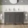Bermuda Graphite Grey Double Basin Vanity 1200mm