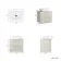 Crete Fluted Linen White Wall Hung Drawer Vanity with Marble Top & Curved Basin 600mm