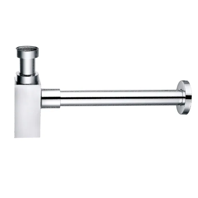 Chrome Square Solid Brass Bottle Trap