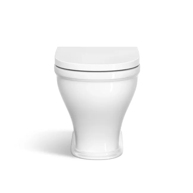 Kansas Traditional Rimless Back To Wall Toilet With Premium Soft Close Seat