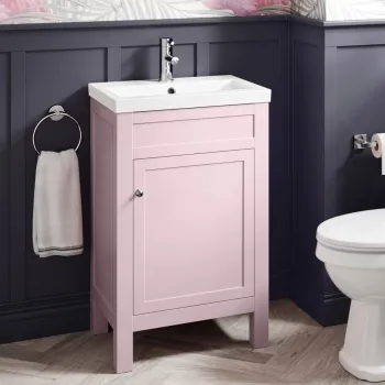 Bermuda Cashmere Pink Basin Vanity 500mm