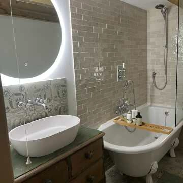 Aria Round Illuminated LED Mirror 800mm