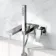 Tamar Chrome Wall Mounted Bath Mixer Tap & Handheld Shower