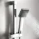 Cork Chrome Square Thermostatic Bar Shower Set