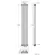 Athens Matt Black Double Column Vertical Traditional Radiator 1800x290mm