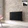 Faro Matt Black Single Flat Panel Horizontal Radiator 600x980mm