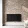Faro Matt Black Double Flat Panel Horizontal Radiator 600x1190mm