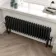 Athens Matt Black Triple Column Horizontal Traditional Radiator 300x1010mm