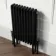 Athens Matt Black Triple Column Horizontal Traditional Radiator 600x425mm