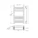 Valetta Matt Black Square Heated Towel Rail 650x400mm