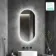 Emilee Oval Illuminated LED Mirror 1000x500mm