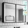 Mia Black Framed Illuminated LED Mirror Cabinet With BLUETOOTH Speaker & USB Port 710x1000mm