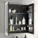 Esme Matt Black Illuminated LED Recessed Mirror Cabinet 700x600mm