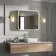 Willow Brushed Brass Illuminated LED Mirror Cabinet 700x800mm