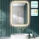 Mila Battery Operated Brushed Brass Backlit Illuminated LED Mirror 700x500mm