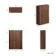 Sorrento Black Walnut 600 Toilet Unit