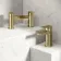 Soar Brushed Brass Basin & Bath Mixer Tap Set