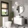 Austin Gloss White Wall Hung Drawer Vanity with Marble Top & Curved Counter Top Basin 800mm