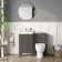 Bermuda Graphite Grey Combination Vanity Basin and Seattle Toilet 1000mm