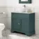 Lucia Midnight Green Vanity with Marble Top & Round Counter Top Basin 840mm