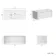 Sorrento Fluted Coastal White Wall Hung Drawer Vanity with Matt White Basin 1000mm