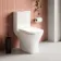 Boise Rimless Close Coupled Toilet With Soft Close Seat