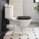 Lima Traditional Close Coupled Toilet With Graphite Grey Wooden Seat