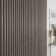 Trepanel Design® Silver on Dark Grey Felt Curve Acoustic Wall Panels