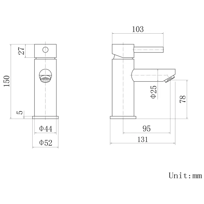 Trent Chrome Basin Mixer Tap