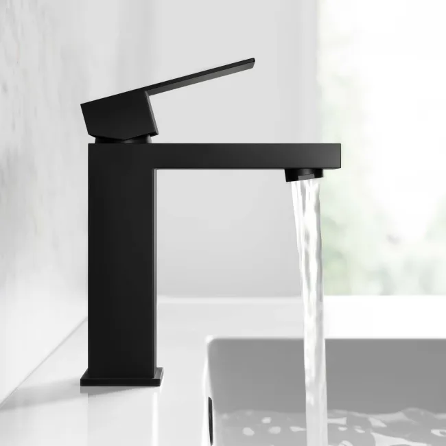 Dart Matt Black Basin Mixer Tap