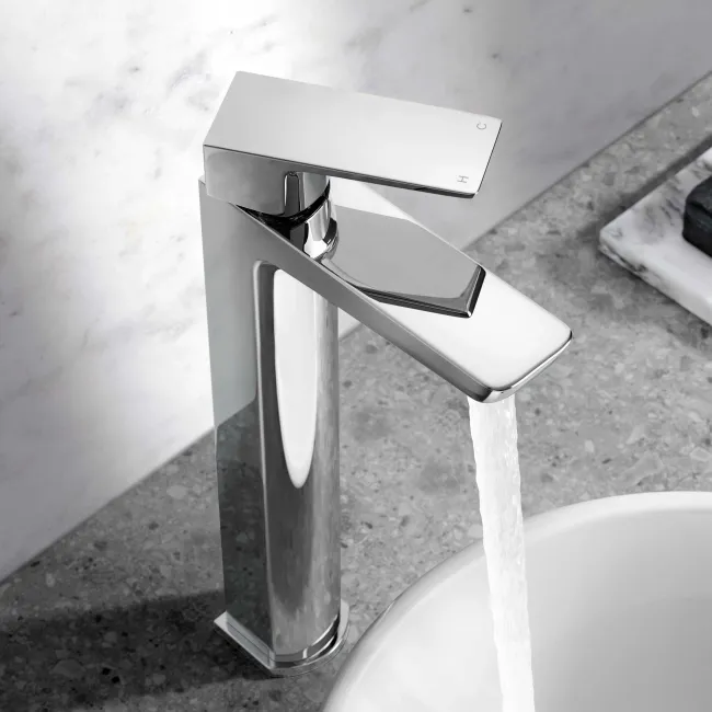 Ribble Chrome High Rise Basin Mixer Tap