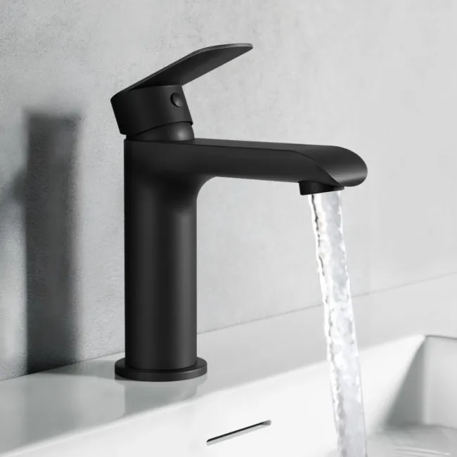 Tay Matt Black Basin Mixer Tap