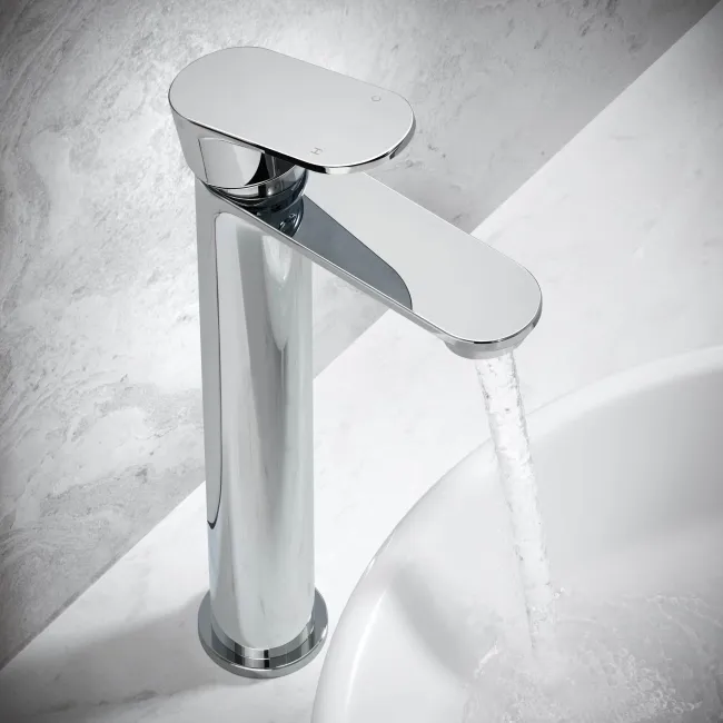 Avill Chrome High Rise Basin Mixer Tap