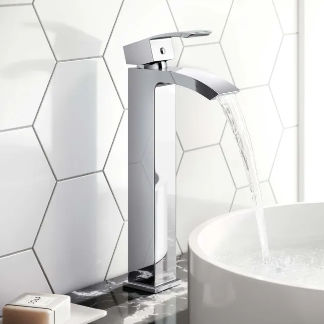Brora Chrome High Rise Basin Mixer Tap
